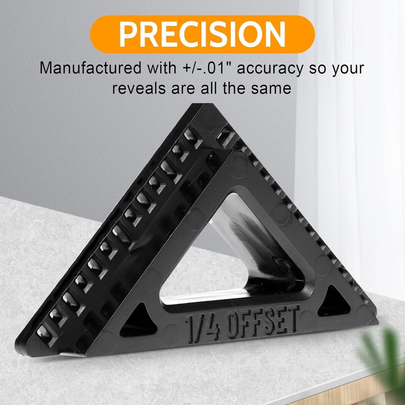 UINIU Trimble Professional Grade Door & Window Trim Installation Tool - Precision 3/16" & 1/4" Reveal Gauge for Carpenters, Contractors & DIY Home Renovation Projects (1) - Image 4